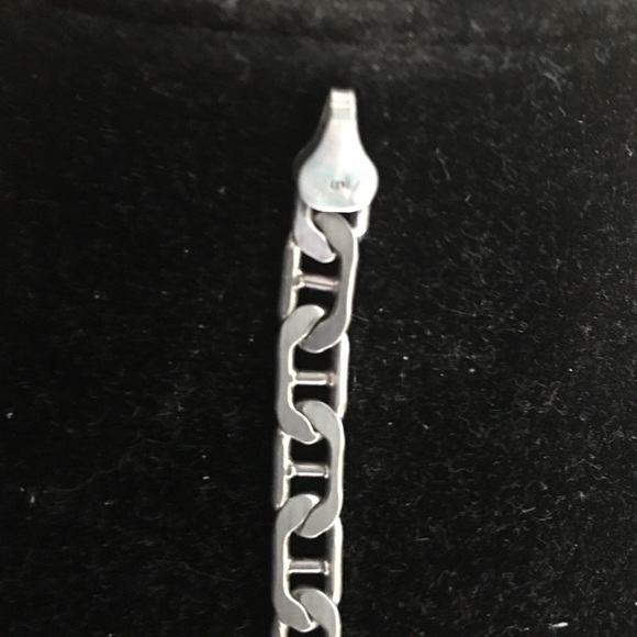 Italian 925 chain link necklace and bracelet set - Picture 4 of 8